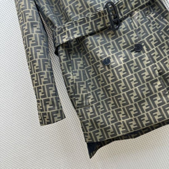 2023FW Trench Coat FENDI Especially popular and elegant Sold out immediately 2023FW Trench Coat FENDI Especially popular and elegant Sold out immediately
