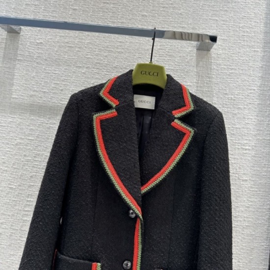 GUCCI Gucci 2023SS tweed coat with a retro feel GUCCI Gucci 2023SS tweed coat with a retro feel