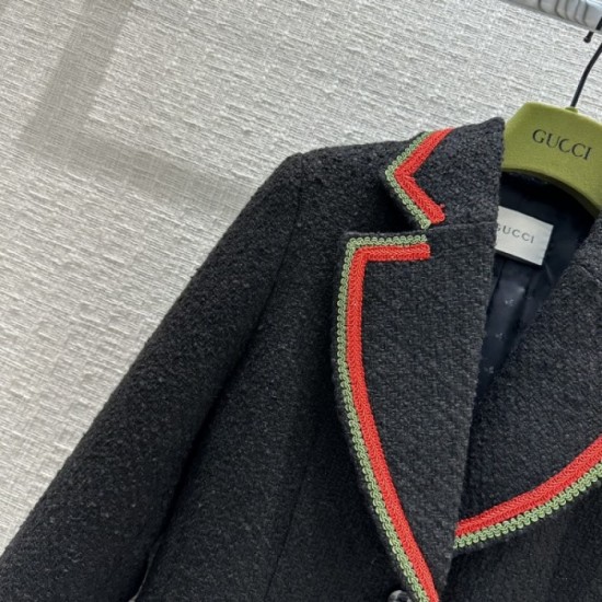 GUCCI Gucci 2023SS tweed coat with a retro feel GUCCI Gucci 2023SS tweed coat with a retro feel