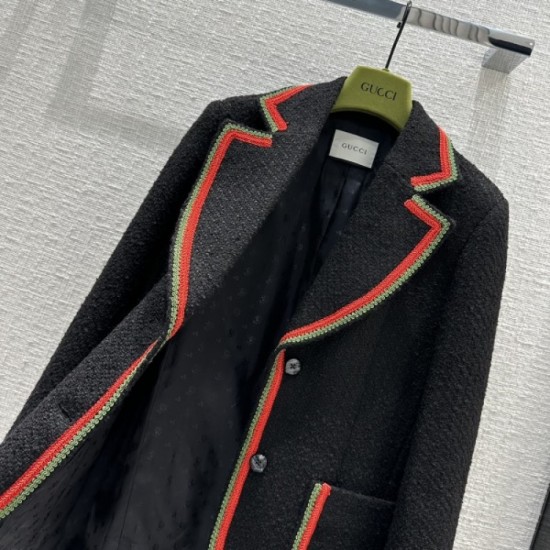GUCCI Gucci 2023SS tweed coat with a retro feel GUCCI Gucci 2023SS tweed coat with a retro feel