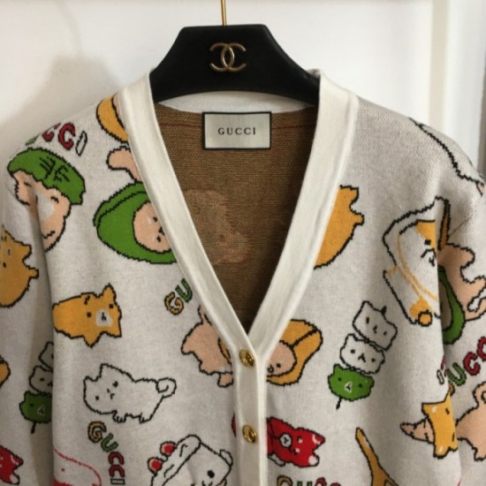GUCCI Gucci 2023FW arrival popular speedy knit cardigan in the fall and winter GUCCI Gucci 2023FW arrival popular speedy knit cardigan in the fall and winter