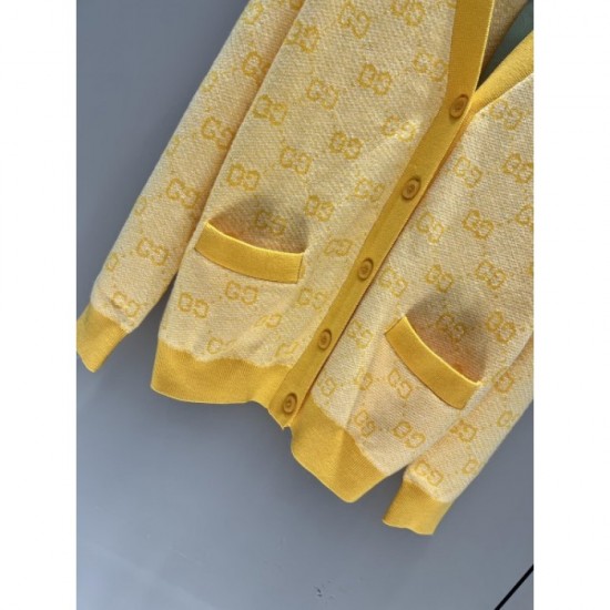 GUCCI Gucci Latest 2023 Recommended Popular Corde Knit Cardigan GUCCI Gucci Latest 2023 Recommended Popular Corde Knit Cardigan