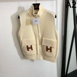 2023FW HERMES Overwhelmingly luxurious cardigan vest