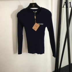 MIU MIU 2023FW long-sleeve knit comfort satisfaction 100%