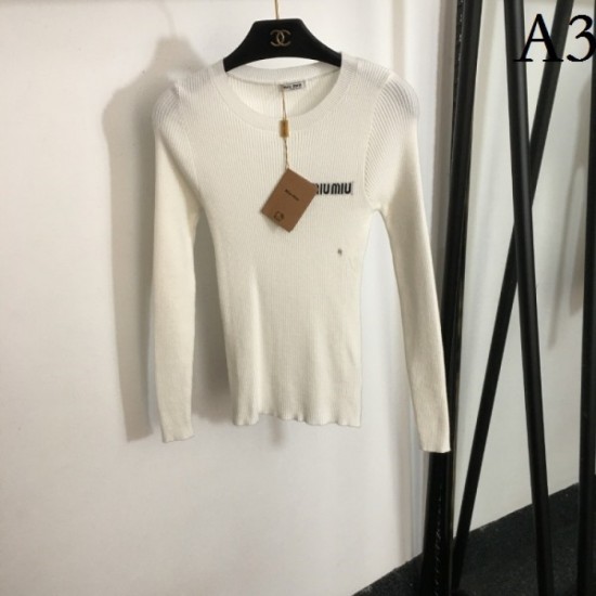MIU MIU 2023FW long-sleeve knit comfort satisfaction 100% MIU MIU 2023FW long-sleeve knit comfort satisfaction 100%