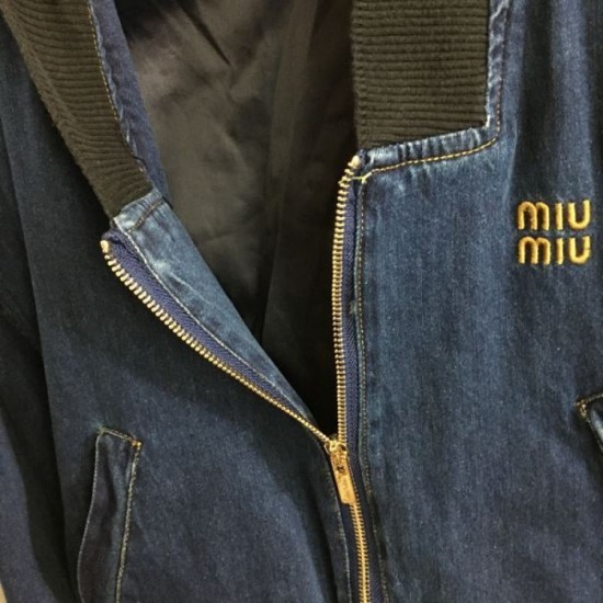 2023FW Denim coat MIU MIU Miu Miu classic style 2023FW Denim coat MIU MIU Miu Miu classic style