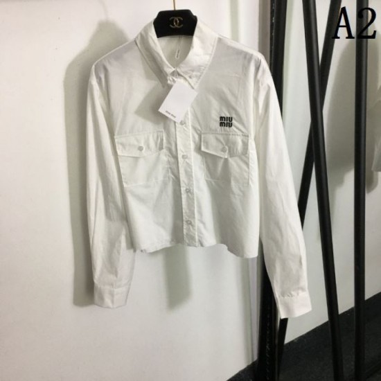 2023FW Shirt MIU MIU I want to pay particular attention 2023FW Shirt MIU MIU I want to pay particular attention