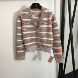 2023FW Knit Cardigan MIU MIU Latest Style