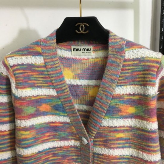 2023FW Knit Cardigan MIU MIU Latest Style 2023FW Knit Cardigan MIU MIU Latest Style