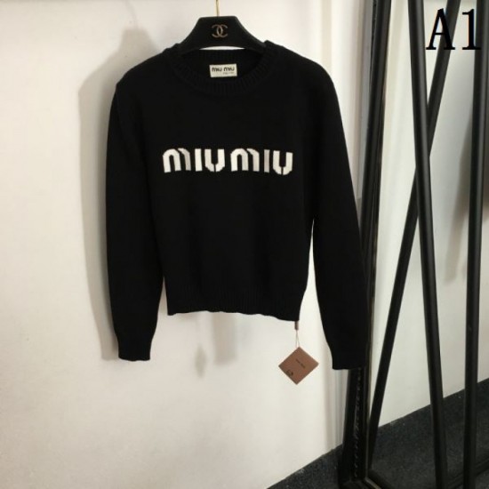 2023FW Sweater MIU MIU Miu Miu Reward for yourself 2023FW Sweater MIU MIU Miu Miu Reward for yourself