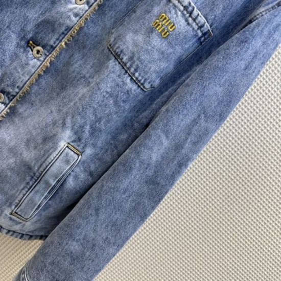 2023FW Denim coat MIU MIU Autumn limited special price 2023FW Denim coat MIU MIU Autumn limited special price