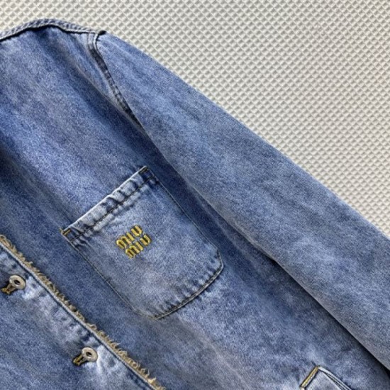 2023FW Denim coat MIU MIU Autumn limited special price 2023FW Denim coat MIU MIU Autumn limited special price