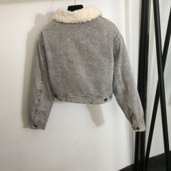 2023FW MIU MIU Miu Miu Final Price Sale Denim Coat