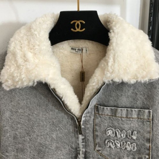 2023FW MIU MIU Miu Miu Final Price Sale Denim Coat 2023FW MIU MIU Miu Miu Final Price Sale Denim Coat