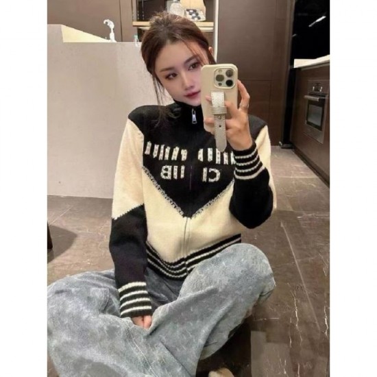 MIU MIU Shining luxury 2023FW knit cardigan MIU MIU Shining luxury 2023FW knit cardigan