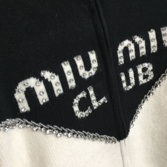 MIU MIU Shining luxury 2023FW knit cardigan MIU MIU Shining luxury 2023FW knit cardigan