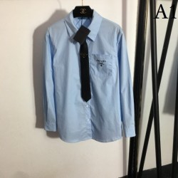 PRADA Prada popular let shop 2023SS long sleeve shirt