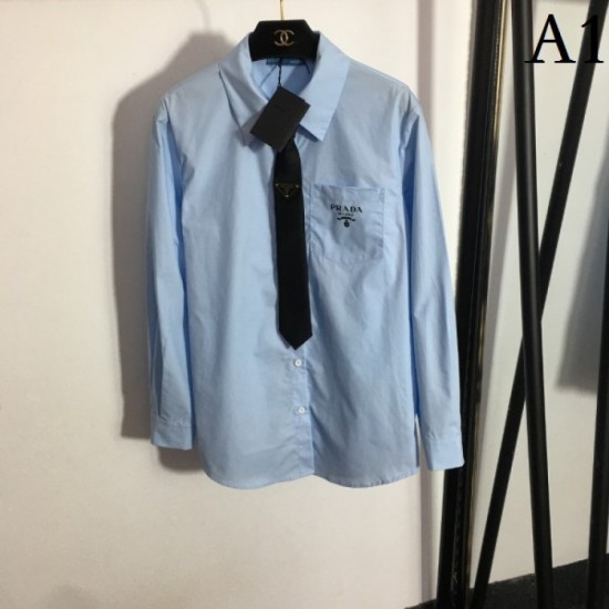 PRADA Prada popular let shop 2023SS long sleeve shirt PRADA Prada popular let shop 2023SS long sleeve shirt