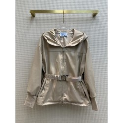 2023FW Trench Coat PRADA Classic Street Style