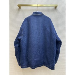 2023FW Denim Shirt PRADA Stylish Style