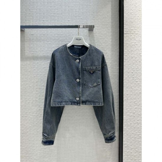 2023FW PRADA New winter denim coat that is in short supply 2023FW PRADA New winter denim coat that is in short supply