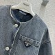 2023FW PRADA New winter denim coat that is in short supply 2023FW PRADA New winter denim coat that is in short supply