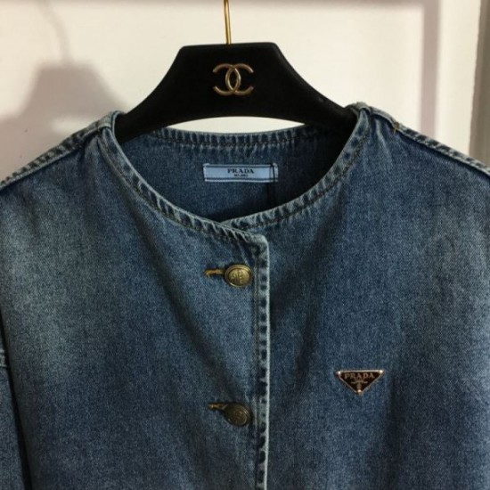 2023FW PRADA Prada new denim coat that is extremely popular 2023FW PRADA Prada new denim coat that is extremely popular