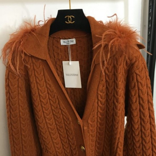 VALENTINO Valentino Popular Fall/Winter New Item 2023FW Knit Cardigan VALENTINO Valentino Popular Fall/Winter New Item 2023FW Knit Cardigan