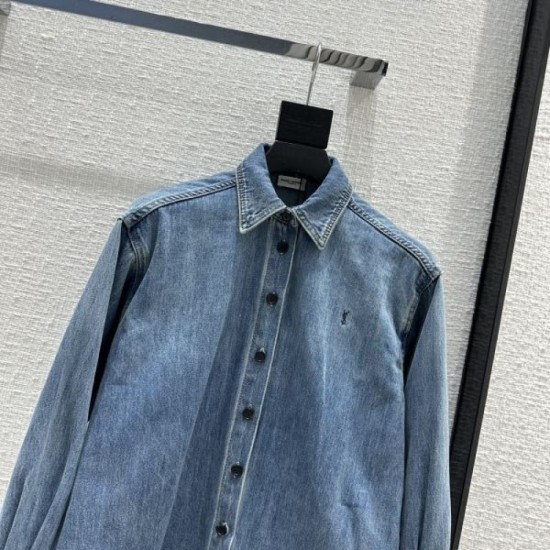 2023FW Denim Shirt YSL Yves Saint Laurent This is perfect 2023FW Denim Shirt YSL Yves Saint Laurent This is perfect