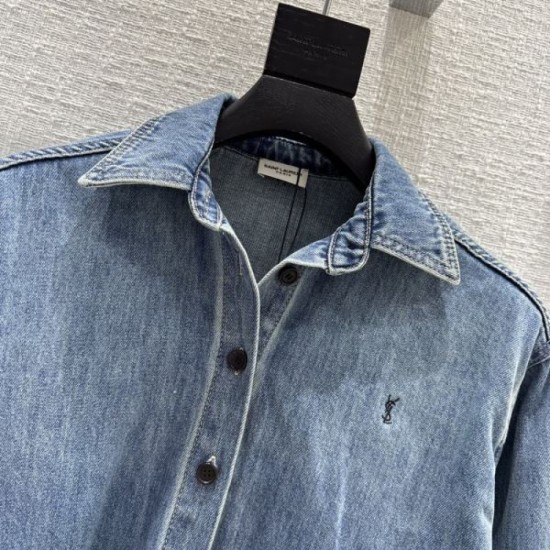2023FW Denim Shirt YSL Yves Saint Laurent This is perfect 2023FW Denim Shirt YSL Yves Saint Laurent This is perfect