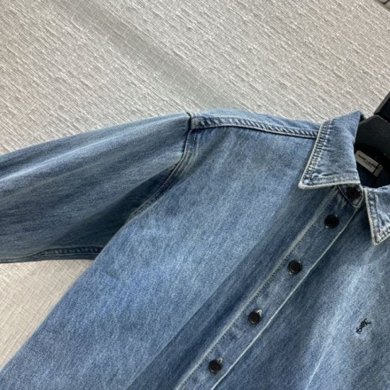 2023FW Denim Shirt YSL Yves Saint Laurent This is perfect 2023FW Denim Shirt YSL Yves Saint Laurent This is perfect