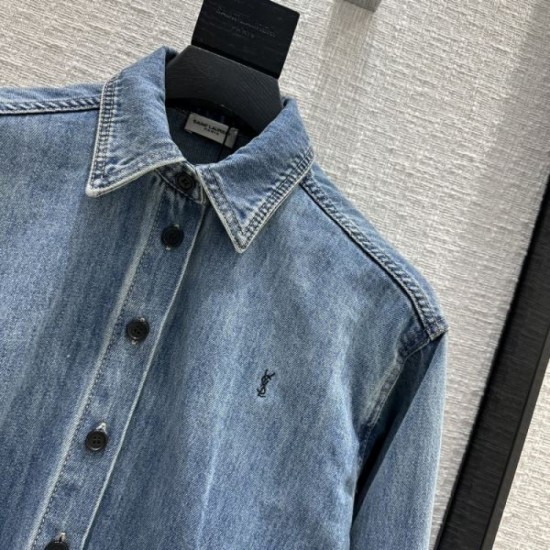 2023FW Denim Shirt YSL Yves Saint Laurent This is perfect 2023FW Denim Shirt YSL Yves Saint Laurent This is perfect