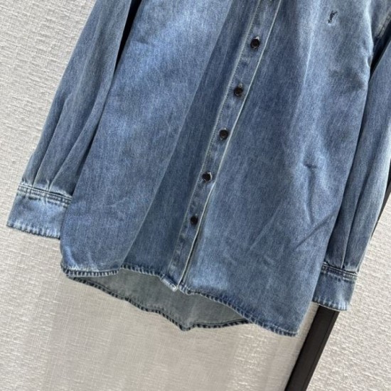2023FW Denim Shirt YSL Yves Saint Laurent This is perfect 2023FW Denim Shirt YSL Yves Saint Laurent This is perfect