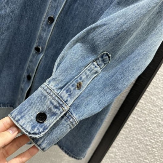 2023FW Denim Shirt YSL Yves Saint Laurent This is perfect 2023FW Denim Shirt YSL Yves Saint Laurent This is perfect