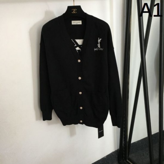 2023FW Knit Cardigan YSL Yves Saint Laurent Latest Autumn/Winter Released Overseas 2023FW Knit Cardigan YSL Yves Saint Laurent Latest Autumn/Winter Released Overseas