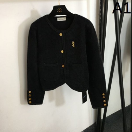 YSL Yves Saint Laurent New Must-Have 2023FW Knit Cardigan YSL Yves Saint Laurent New Must-Have 2023FW Knit Cardigan