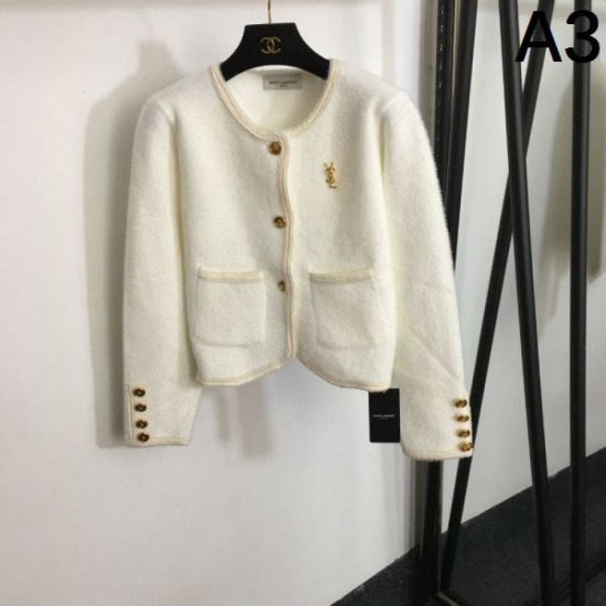 YSL Yves Saint Laurent New Must-Have 2023FW Knit Cardigan YSL Yves Saint Laurent New Must-Have 2023FW Knit Cardigan