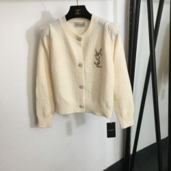 YSL Yves Saint Laurent Trending Item 2023FW Knit Cardigan