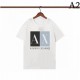 2023SS short-sleeved T-shirt Finished with a unique impression ARMANI Armani 2023SS short-sleeved T-shirt Finished with a unique impression ARMANI Armani