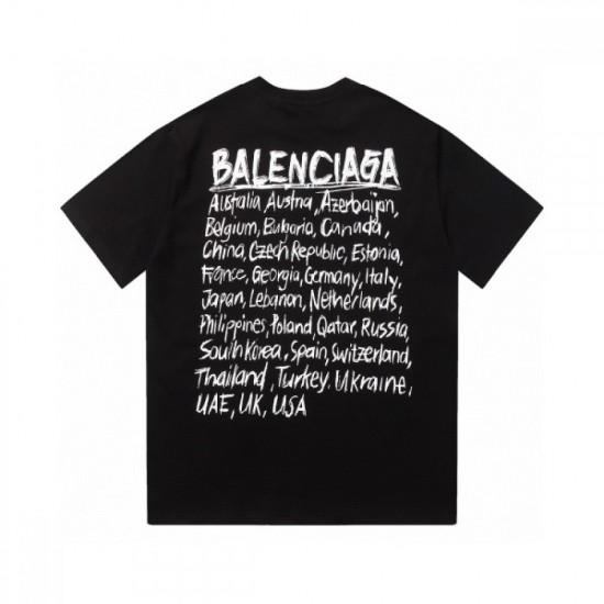 BALENCIAGA Balenciaga short-sleeved T-shirt 2023SS super popular beautiful goods on sale BALENCIAGA Balenciaga short-sleeved T-shirt 2023SS super popular beautiful goods on sale