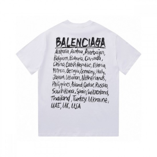 BALENCIAGA Balenciaga short-sleeved T-shirt 2023SS super popular beautiful goods on sale BALENCIAGA Balenciaga short-sleeved T-shirt 2023SS super popular beautiful goods on sale
