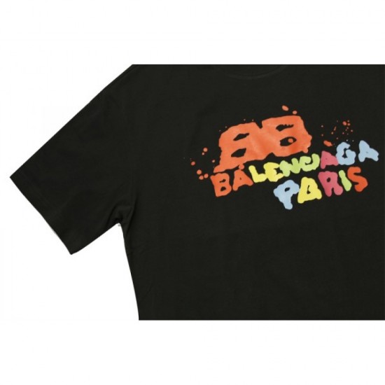 BALENCIAGA Balenciaga Short Sleeve T-shirt 2023SS Summer Refreshing Impression BALENCIAGA Balenciaga Short Sleeve T-shirt 2023SS Summer Refreshing Impression