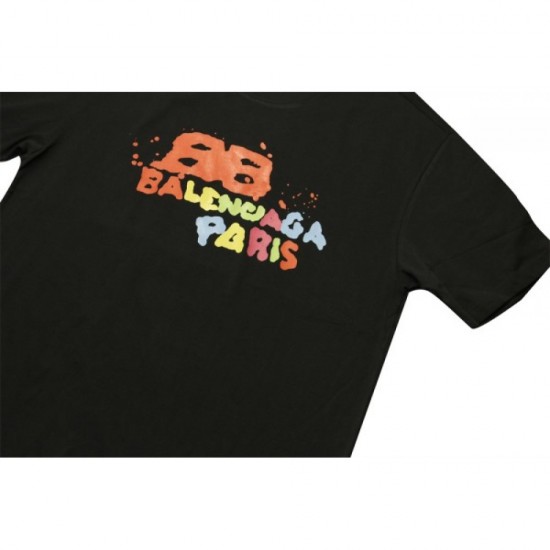 BALENCIAGA Balenciaga Short Sleeve T-shirt 2023SS Summer Refreshing Impression BALENCIAGA Balenciaga Short Sleeve T-shirt 2023SS Summer Refreshing Impression