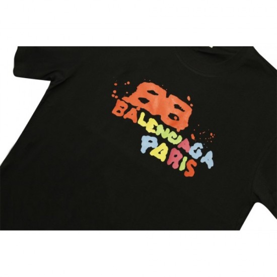 BALENCIAGA Balenciaga Short Sleeve T-shirt 2023SS Summer Refreshing Impression BALENCIAGA Balenciaga Short Sleeve T-shirt 2023SS Summer Refreshing Impression