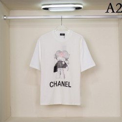 2023SS short-sleeved T-shirt A new work that has gained tremendous popularity CHANEL Chanel