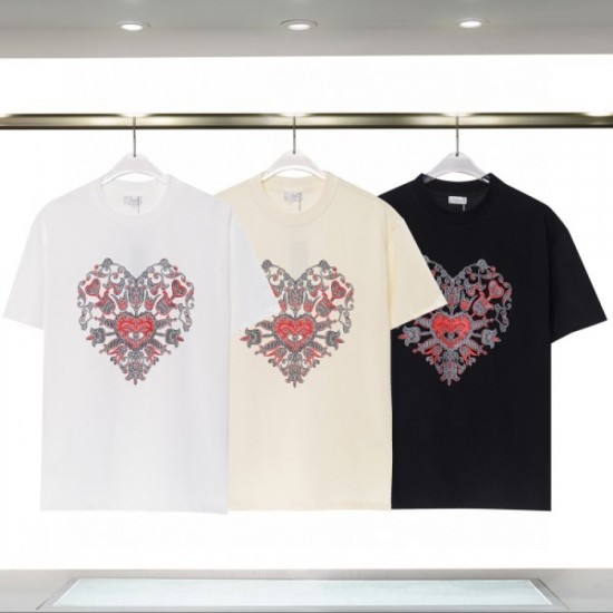 DIOR Dior 2023SS short-sleeved T-shirt with an eye-catching design DIOR Dior 2023SS short-sleeved T-shirt with an eye-catching design