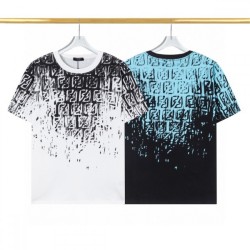 FENDI Fendi short-sleeved T-shirt 2023SS Trendy coordination can be enjoyed