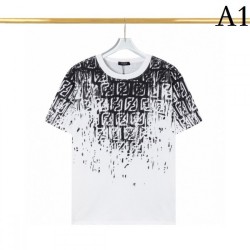 FENDI Fendi short-sleeved T-shirt 2023SS Trendy coordination can be enjoyed