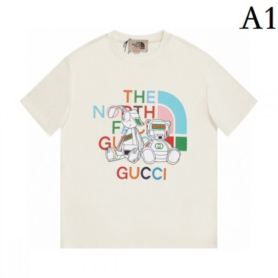 2023SS short-sleeved T-shirt Summer must-have item GUCCI Gucci 2023SS short-sleeved T-shirt Summer must-have item GUCCI Gucci
