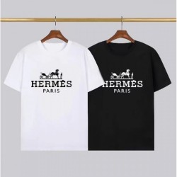 2023SS short-sleeved T-shirt love at first sight inevitable summer sale HERMES Hermes